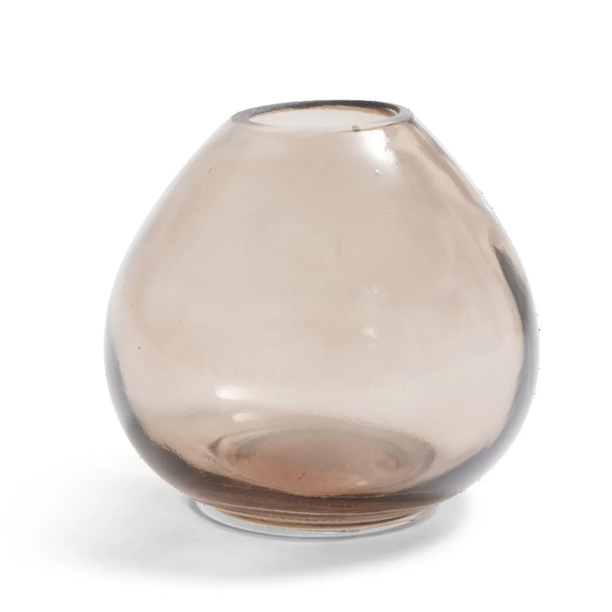 Soliflore rond verre rose Ø8,5xH7,7cm < Gifi Discount