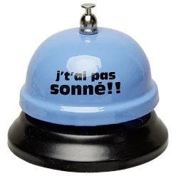 Sonnette de réception avec message humoristique