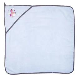 Sortie de bain pour bébé en coton avec broderie et capuche 75x75cm - 2 modèles < Gifi Discount