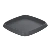 Soucoupe carrée pour pot Chorus 24,2 L anthracite