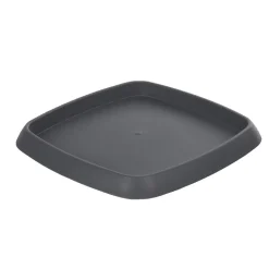 Soucoupe carrée pour pot Chorus 24,2 L anthracite