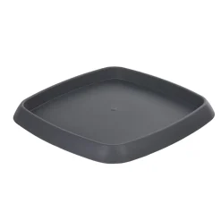 Soucoupe carrée pour pot Chorus 24,2 L anthracite