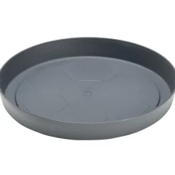 Soucoupe plastique pour pot rond 10L gris anthracite