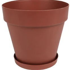 Soucoupe plastique pour pot rond 10L rouge < Gifi Best