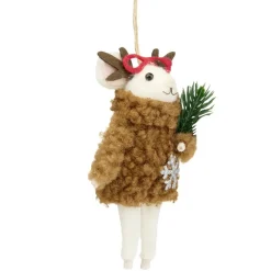 Souris à suspendre de Noël H12cm (12 modèles)
