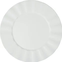 Sous-assiette bord ondulé Ø33 cm blanc