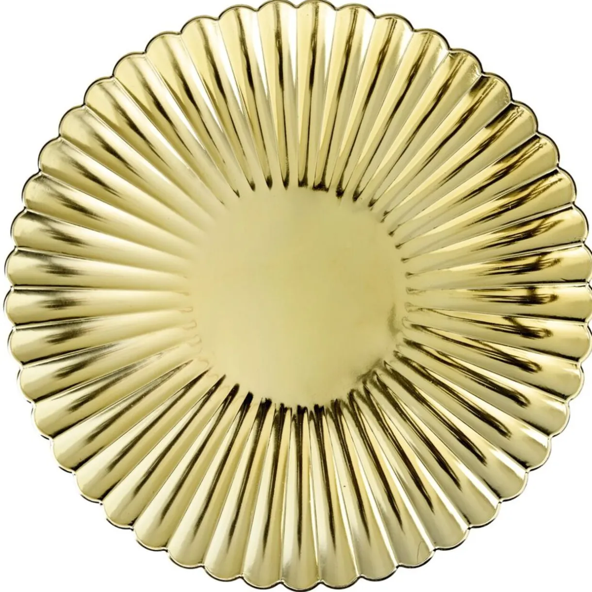 Sous-assiette forme fleur Ø33 cm doré < Gifi Online