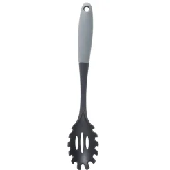 Spatule ajourée plastique noir et gris L34cm