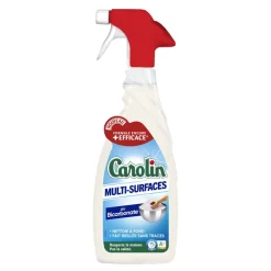 Spray nettoyant Carolin multi-surfaces au bicarbonate 650ml
