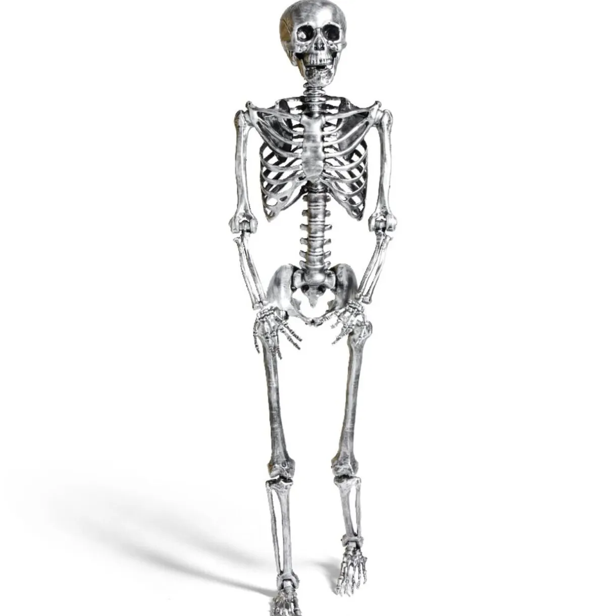 Squelette articulé Halloween H150cm plastique argenté < Gifi Best