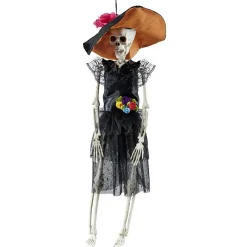 Squelette femme esprit mexicain Halloween à suspendre H40cm < Gifi Online