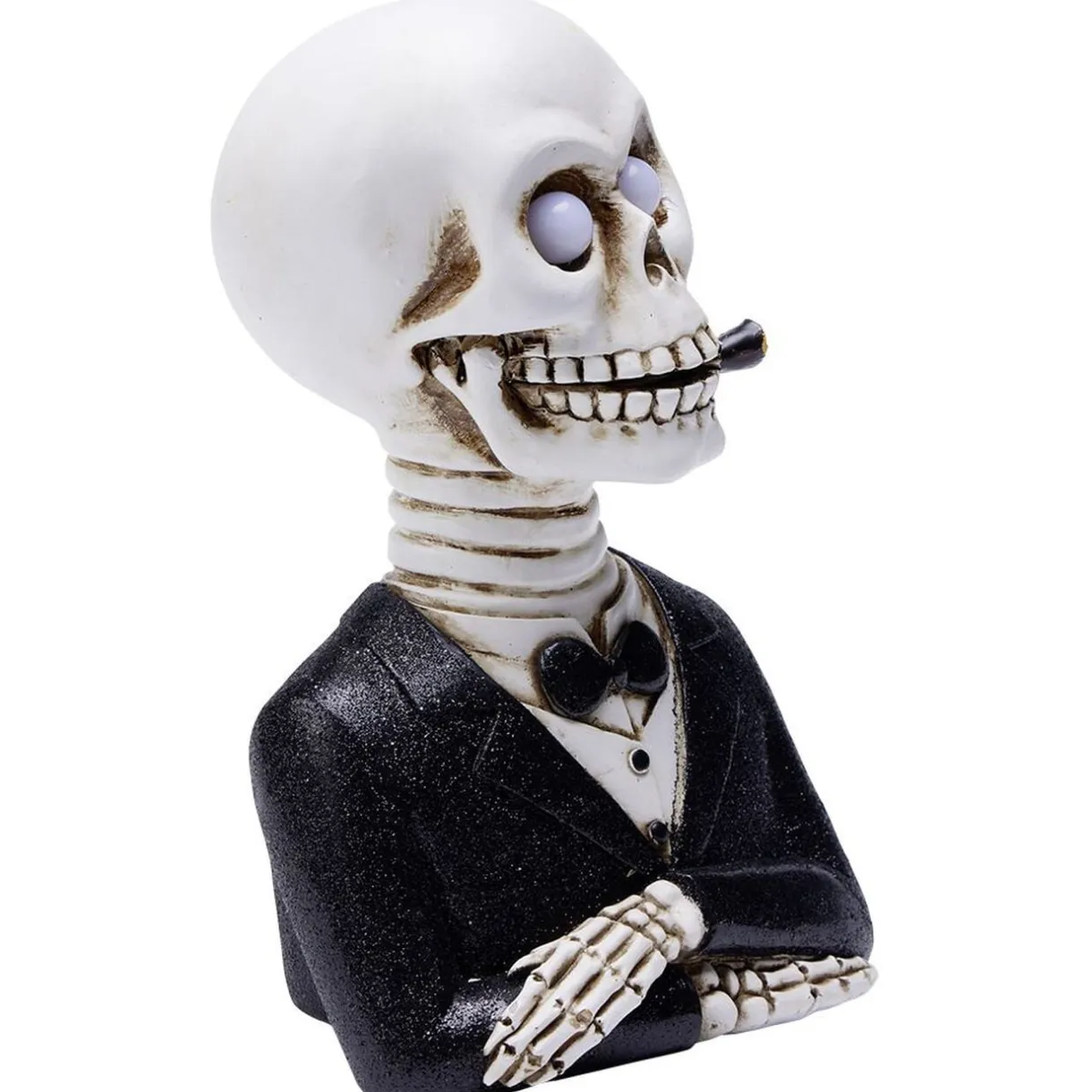 Squelette gentleman Halloween LED polyrésine noir et blanc < Gifi Best