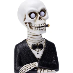 Squelette gentleman Halloween LED polyrésine noir et blanc < Gifi Best