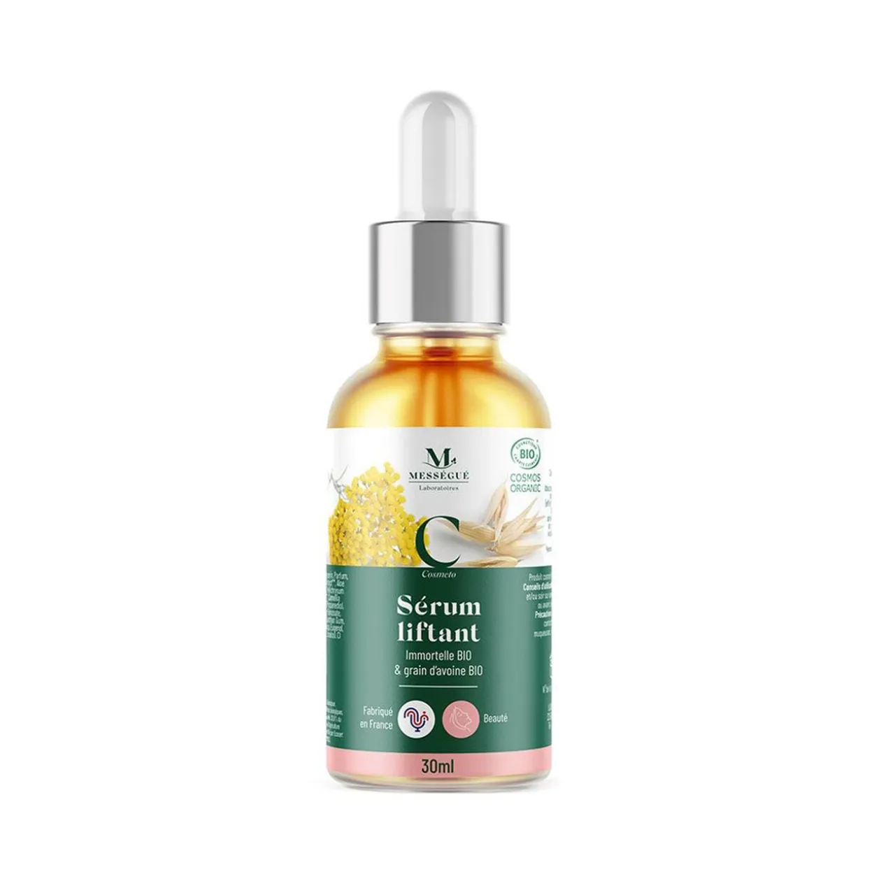 Sérum liftant Mességué immortelle bio et grain d'avoine bio 30ml