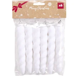 Stalactite floquée x6 à suspendre (2 modèles)