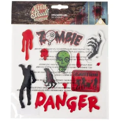 Sticker gel phosphorescent autocollant Halloween x9 < Gifi Online