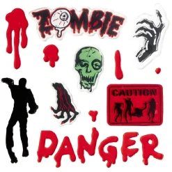 Sticker gel phosphorescent autocollant Halloween x9 < Gifi Online