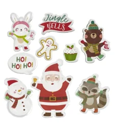 Sticker gel Père Noël Lapin Ourson pour fenêtre < Gifi New