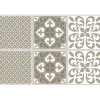Sticker imitation carreau de ciment 10x10 cm taupe x6 < Gifi Outlet