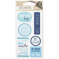 Sticker message bleu x12 < Gifi Sale