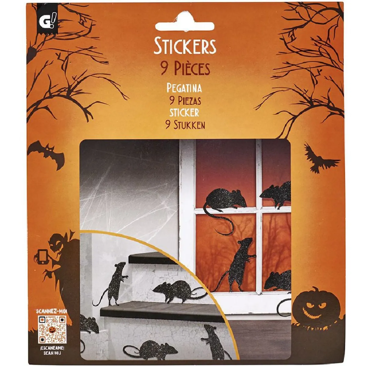 Sticker mural araignée ou rat x9 < Gifi Clearance