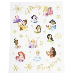 Sticker Princesses Disney Merry Everything adhésif repositionnable pour fenêtre et mur