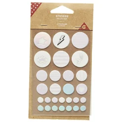 Stickers 4 feuilles blanc < Gifi Outlet