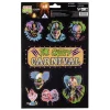 Stickers Halloween clown vitrine cirque The creepy carnival