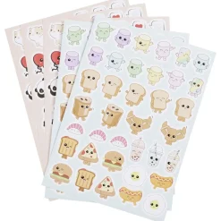 Stickers kawaii funny 5 feuillets
