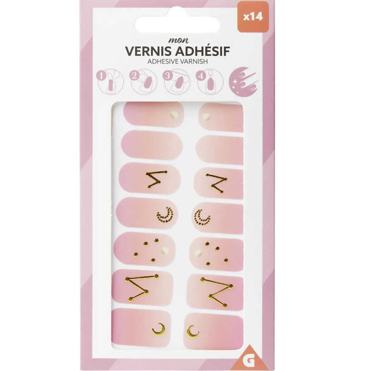 Stickers pour ongles x24 autocollants < Gifi Best
