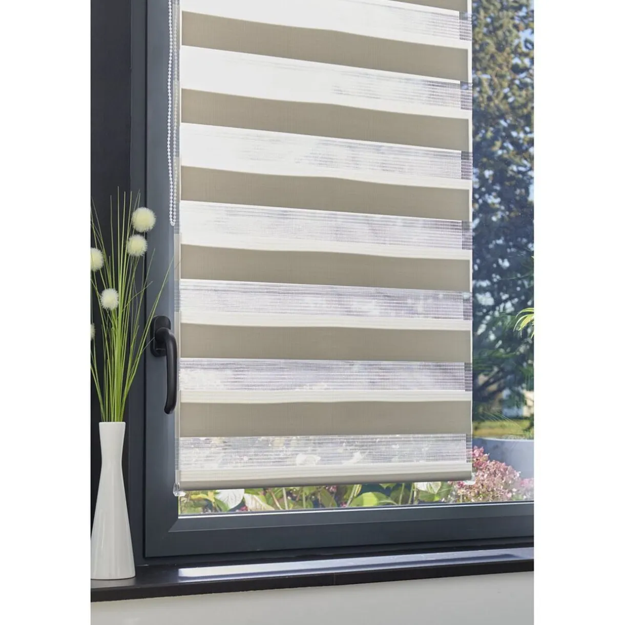 Store enrouleur avec ou sans perçage jour nuit gris 60x160cm < Gifi New