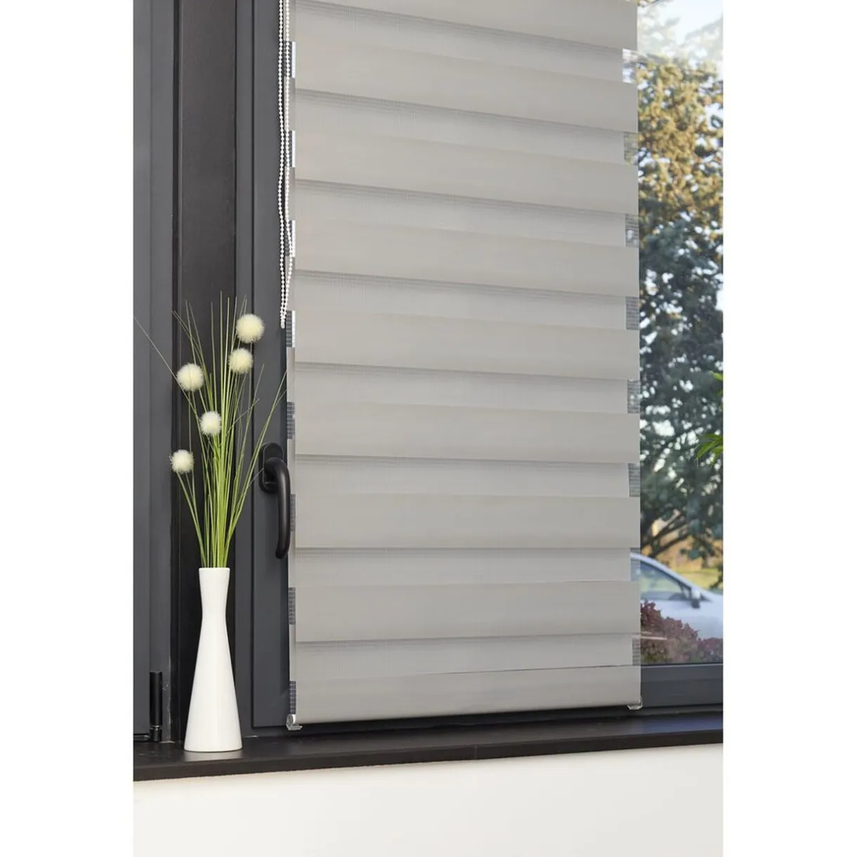 Store enrouleur avec ou sans perçage jour nuit gris 60x160cm < Gifi New