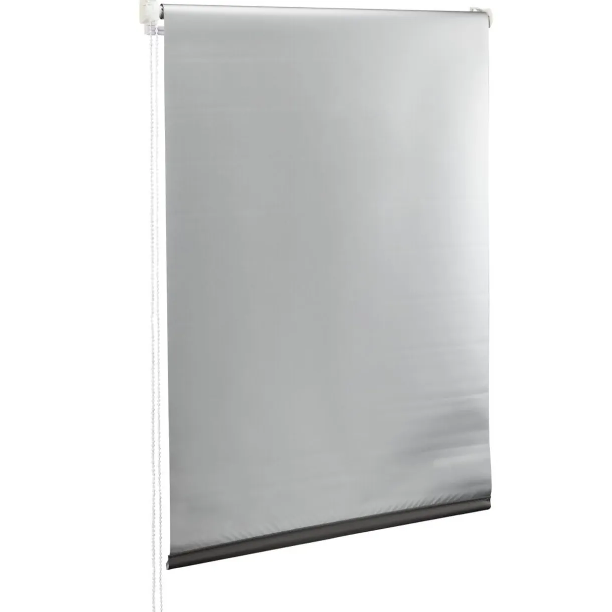Store enrouleur avec ou sans perçage occultant gris 40.5x160cm