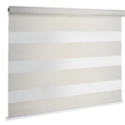 Store enrouleur avec ou sans perçage jour nuit beige 45x160cm