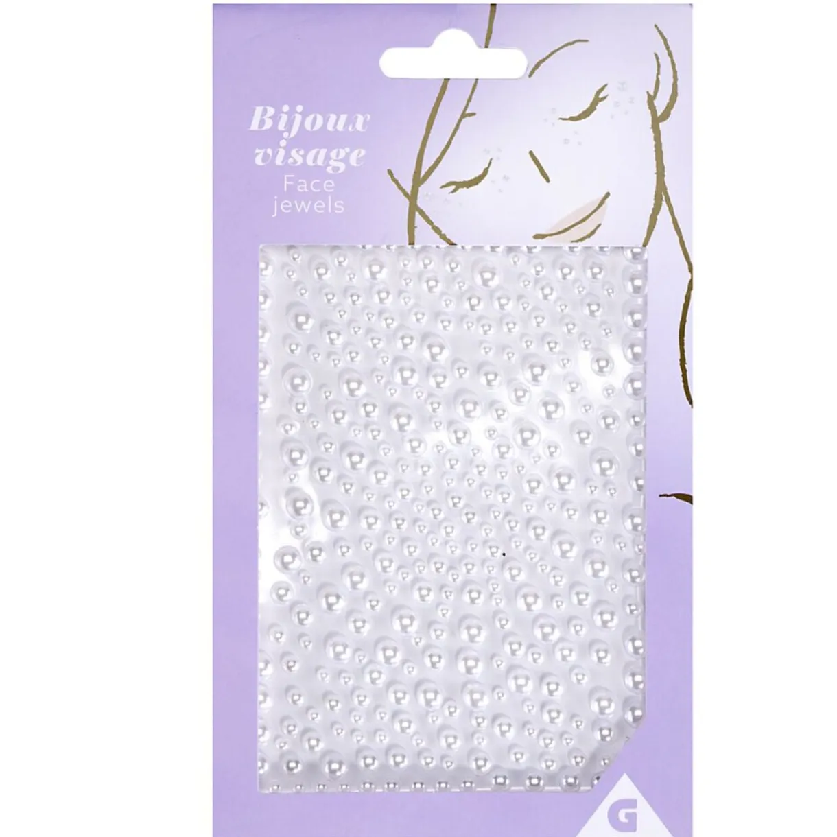 Strass visage à coller en acrylique (3 modèles) < Gifi