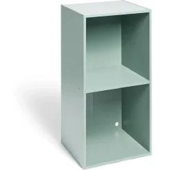 Structure Box Cube 2 cases 35x30x70cm bois vert