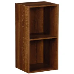 Structure Box Cube 2 cases 35,2x30x69,2cm bois marron < Gifi Hot