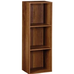 Structure Box Cube 3 cases 35,2x30x103,2cm bois marron < Gifi Online