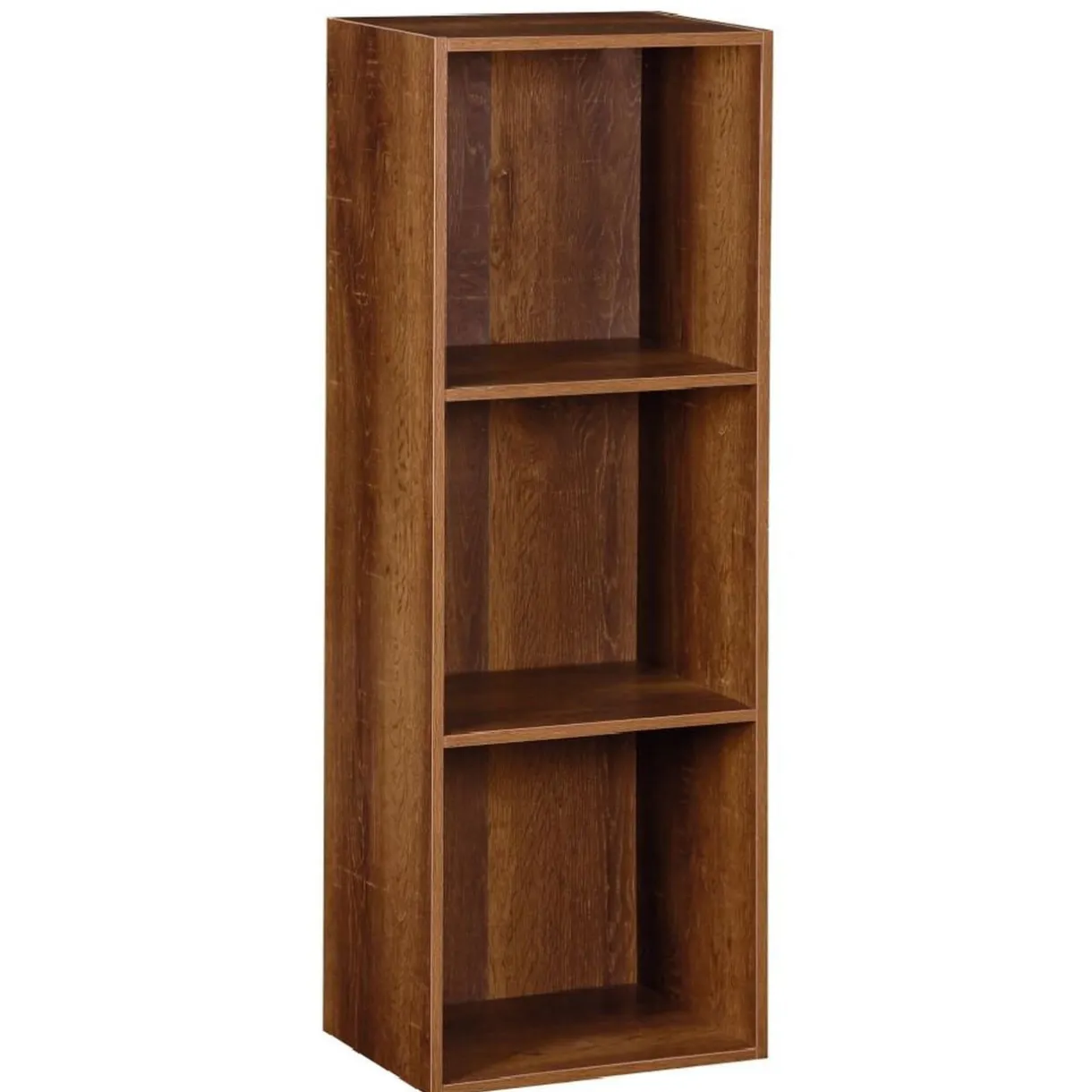Structure Box Cube 3 cases 35,2x30x103,2cm bois marron < Gifi Online
