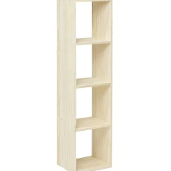Structure Box Cube 4 cases 35x30x139cm pin naturel