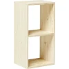 Structure Box Cube 2 cases 35x30x70cm pin naturel