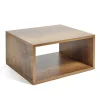 Structure Box Cube demi cube 35,2x30x17cm bois marron < Gifi Best