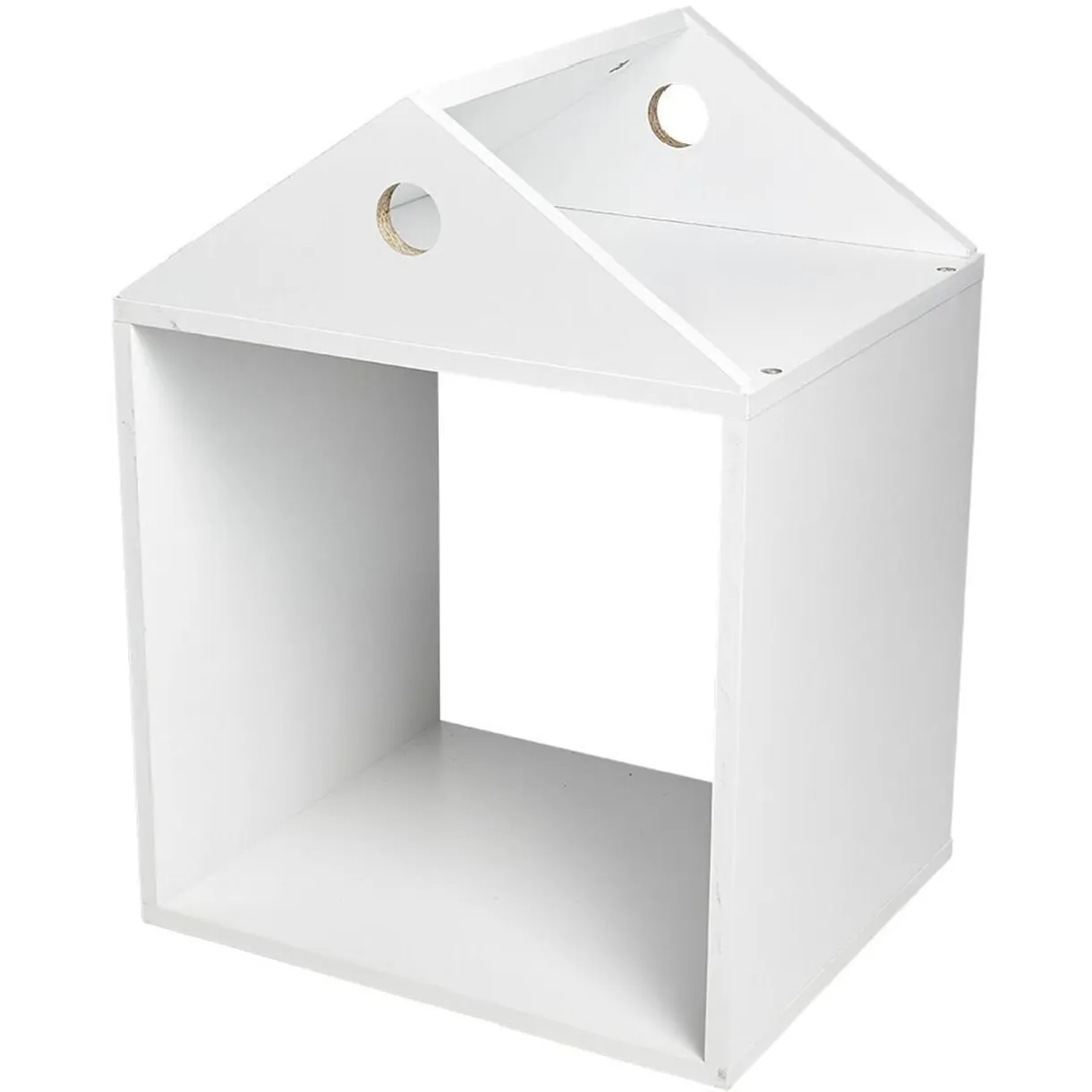 Structure maison enfant Box Cube bois blanc < Gifi Outlet