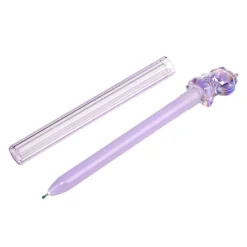 Stylo bille kawaii licorne violet pastel L14,5cm
