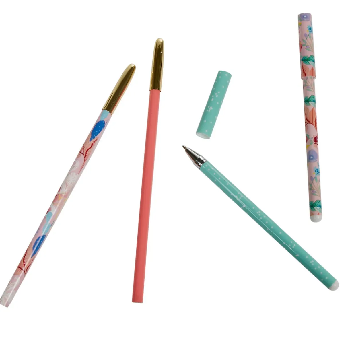 Stylo bille x2 et crayon à papier x2 motif floral < Gifi Hot