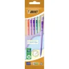 Stylo critérium HB 0,7mm x5 Bic Matic pastel avec gomme intégrée L15cm < Gifi Outlet