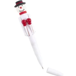 Stylo de Noël avec jeu de boxe L18cm (3 modèles)
