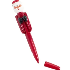 Stylo de Noël avec jeu de boxe L18cm (3 modèles)
