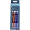 Stylo effaçable gel 1 noir 1 rouge 2 bleus L14,5cm < Gifi