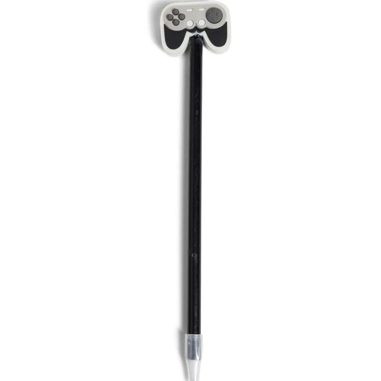 Stylo à encre embout gaming plastique et métal noir
